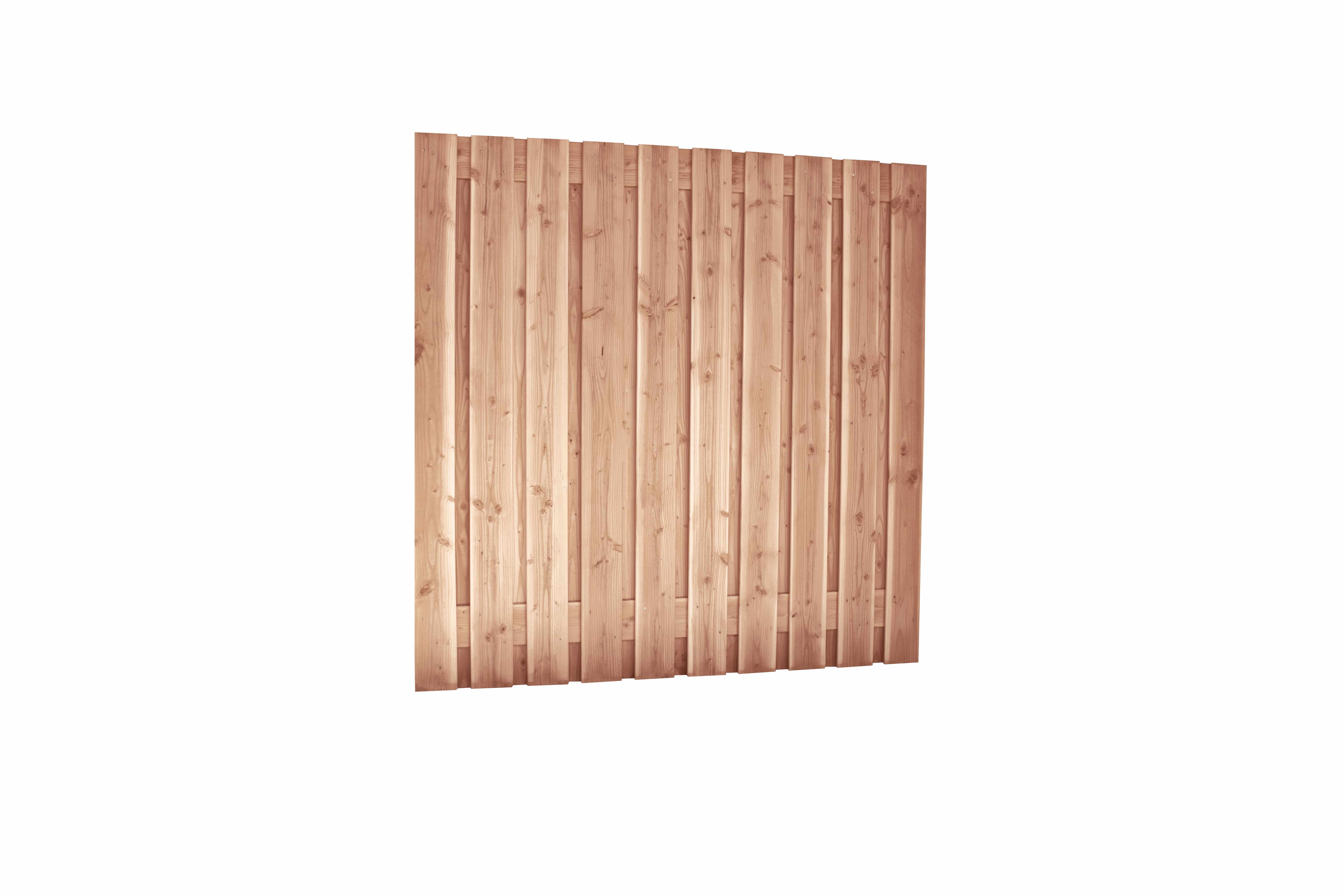 Douglas | geschaafd plankenscherm | recht | 21-planks | 1800x1800mm | onbehandeld