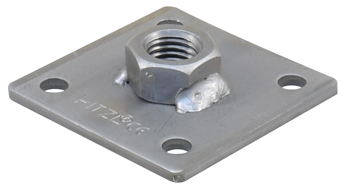 Pitzl bovenplaat+vastgelaste moer | M24 | 100x100x6mm